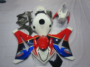 Weiß Blau & Rot 2008-2011 Honda CBR1000RR Motorrad Verkleidungen
