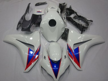 Weiß Blau Rot 2008-2011 Honda CBR1000RR Motorrad Verkleidungen