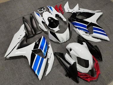 Weiß Blau & Rot Stil 2009-2016 Suzuki GSXR 1000 Motorrad Verkleidungen