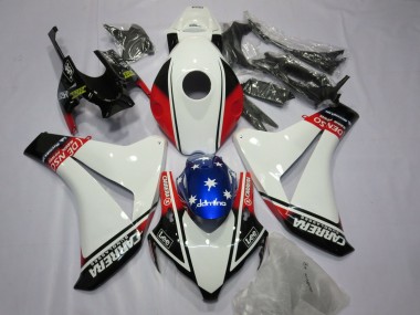 Weiß Carrera 2008-2011 Honda CBR1000RR Motorrad Verkleidungen
