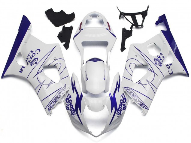 Weiß Corona Benutzerdefinierter Stil 2003-2004 Suzuki GSXR 1000 Motorrad Verkleidungen Weiß Corona Benutzerdefinierter Stil 2003-2004 Suzuki GSXR 1000 Motorrad Verkleidungen