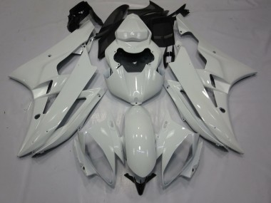 Weiß Glanz 2006-2007 Yamaha R6 Motorrad Verkleidungen