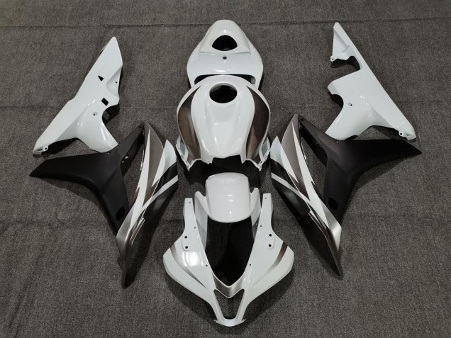 Weiß Graphit & Schwarz 2007-2008 Honda CBR600RR Motorrad Verkleidungen Weiß Graphit & Schwarz 2007-2008 Honda CBR600RR Motorrad Verkleidungen