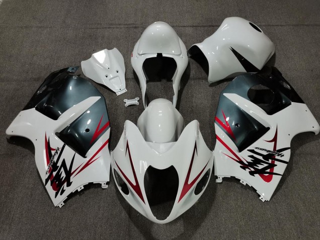 Weiß Hellblau & Rot 1997-2007 Suzuki GSXR 1300 Motorrad Verkleidungen Weiß Hellblau & Rot 1997-2007 Suzuki GSXR 1300 Motorrad Verkleidungen