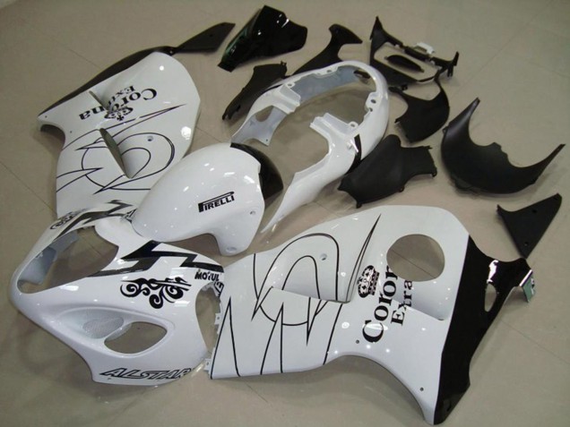 Weiß Mit Grün 1997-2007 Suzuki GSXR 1300 Motorrad Verkleidungen Weiß Mit Grün 1997-2007 Suzuki GSXR 1300 Motorrad Verkleidungen