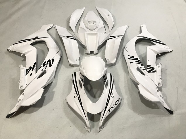 Weiß Ninja 2016-2019 Kawasaki ZX10R Motorrad Verkleidungen Weiß Ninja 2016-2019 Kawasaki ZX10R Motorrad Verkleidungen