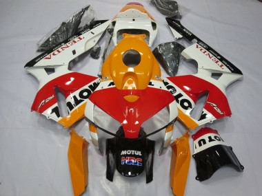 Weiß Repsol 2005-2006 Honda CBR600RR Motorrad Verkleidungen