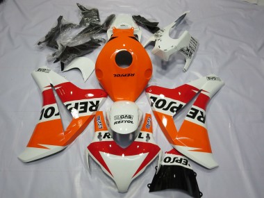 Weiß Repsol Design 2008-2011 Honda CBR1000RR Motorrad Verkleidungen