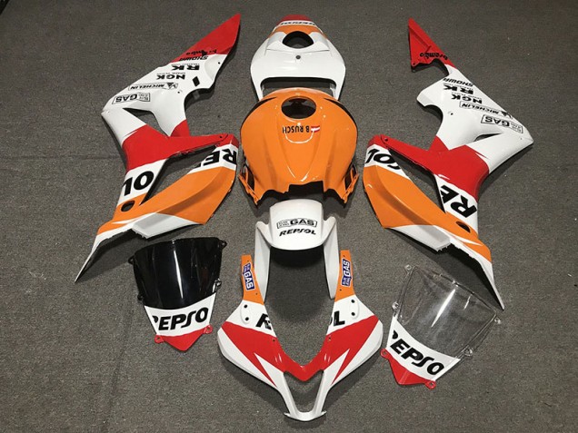 Weiß Repsol Stil 2007-2008 Honda CBR600RR Motorrad Verkleidungen Weiß Repsol Stil 2007-2008 Honda CBR600RR Motorrad Verkleidungen