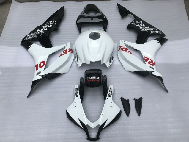 Weiß & Rot Glänzend Repsol 2007-2008 Honda CBR600RR Motorrad Verkleidungen Weiß & Rot Glänzend Repsol 2007-2008 Honda CBR600RR Motorrad Verkleidungen