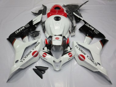 Weiß & Rot Konica Minolta 2007-2008 Honda CBR600RR Motorrad Verkleidungen