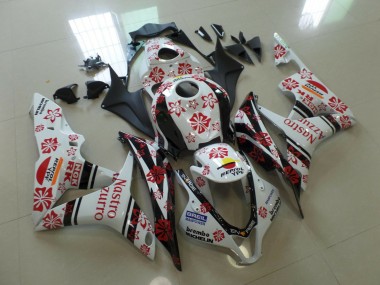 Weiß & Rot Nastro Azzurro 2007-2008 Honda CBR600RR Motorrad Verkleidungen