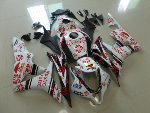 Weiß & Rot Nastro Azzurro 2007-2008 Honda CBR600RR Motorrad Verkleidungen Weiß & Rot Nastro Azzurro 2007-2008 Honda CBR600RR Motorrad Verkleidungen