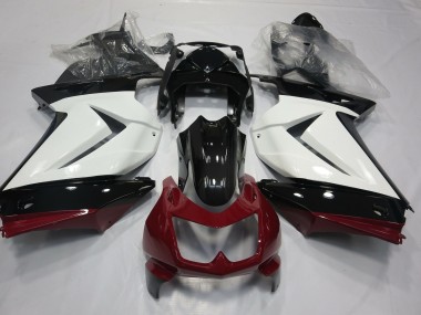 Weiß Rot & Schwarz 2008-2012 Kawasaki Ninja 250 Motorrad Verkleidungen