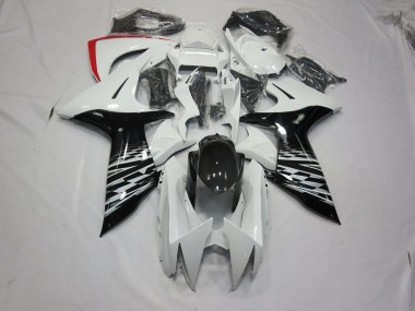 Weiß & Schwarz 2011-2024 Suzuki GSXR 600-750 Motorrad Verkleidungen