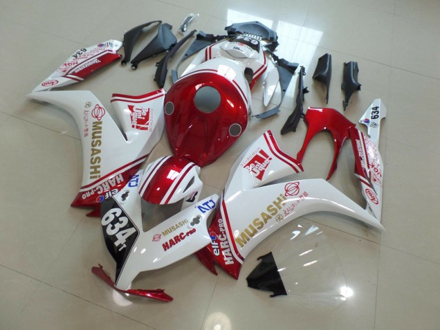 634 Weiß & Rot 2012-2016 Honda CBR1000RR Motorrad Verkleidungen 634 Weiß & Rot 2012-2016 Honda CBR1000RR Motorrad Verkleidungen
