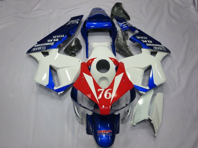76 Weiß & Rot 2003-2004 Honda CBR600RR Motorrad Verkleidungen 76 Weiß & Rot 2003-2004 Honda CBR600RR Motorrad Verkleidungen