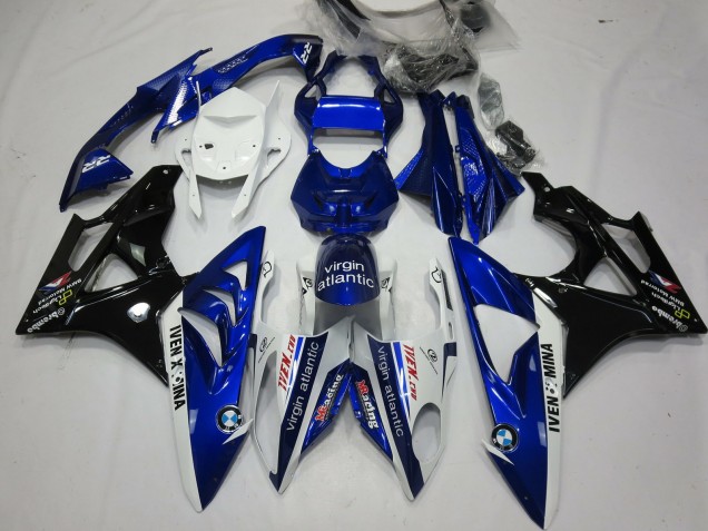 Alien Blau & Weiß 2009-2014 BMW S1000RR Motorrad Verkleidungen Alien Blau & Weiß 2009-2014 BMW S1000RR Motorrad Verkleidungen