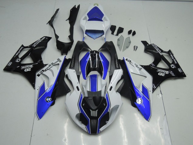 Alien Blau & Weiß 2009-2014 BMW S1000RR Motorrad Verkleidungen Alien Blau & Weiß 2009-2014 BMW S1000RR Motorrad Verkleidungen