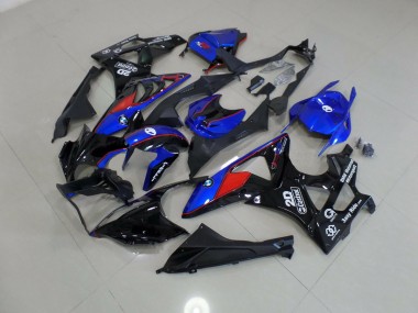 Alien Blau & Weiß 2009-2014 BMW S1000RR Motorrad Verkleidungen