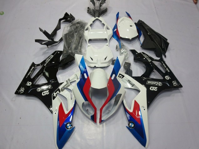 Alien Blau & Weiß 2009-2014 BMW S1000RR Motorrad Verkleidungen Alien Blau & Weiß 2009-2014 BMW S1000RR Motorrad Verkleidungen