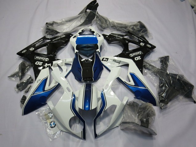 Alien Blau & Weiß 2009-2014 BMW S1000RR Motorrad Verkleidungen Alien Blau & Weiß 2009-2014 BMW S1000RR Motorrad Verkleidungen