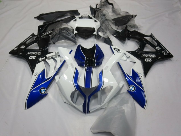 Alien Blau & Weiß 2009-2014 BMW S1000RR Motorrad Verkleidungen Alien Blau & Weiß 2009-2014 BMW S1000RR Motorrad Verkleidungen