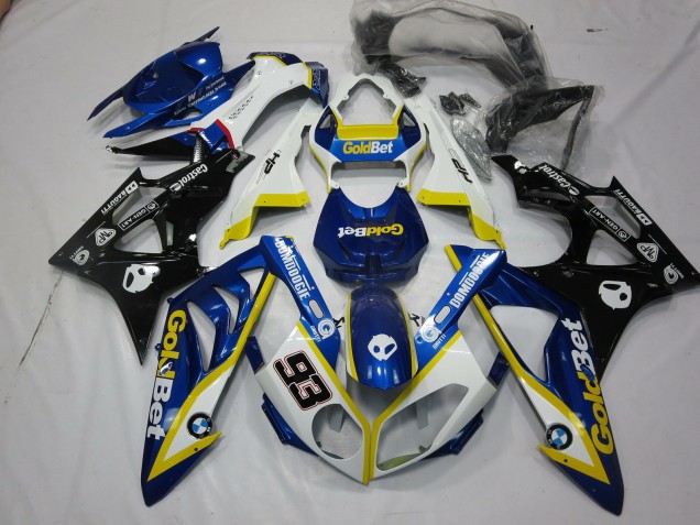 Alien Blau & Weiß 2009-2014 BMW S1000RR Motorrad Verkleidungen Alien Blau & Weiß 2009-2014 BMW S1000RR Motorrad Verkleidungen