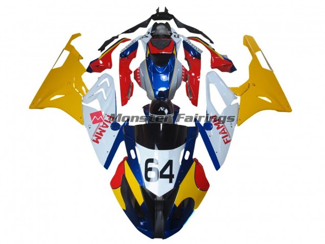 Alien Blau & Weiß 2009-2014 BMW S1000RR Motorrad Verkleidungen Alien Blau & Weiß 2009-2014 BMW S1000RR Motorrad Verkleidungen
