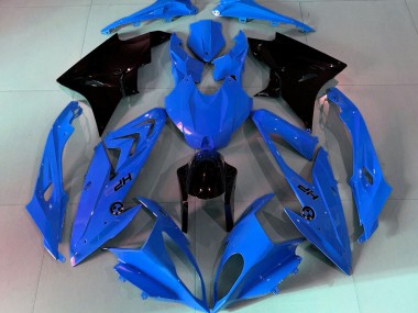 Alien Blau & Weiß 2009-2014 BMW S1000RR Motorrad Verkleidungen
