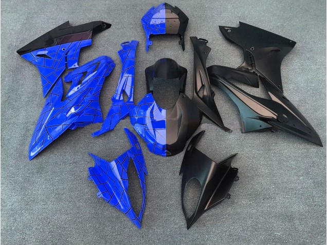 Alien Blau & Weiß 2009-2014 BMW S1000RR Motorrad Verkleidungen Alien Blau & Weiß 2009-2014 BMW S1000RR Motorrad Verkleidungen