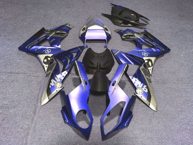 Alien Blau & Weiß 2009-2014 BMW S1000RR Motorrad Verkleidungen Alien Blau & Weiß 2009-2014 BMW S1000RR Motorrad Verkleidungen