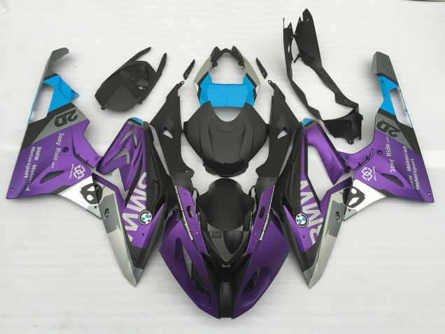 Alien Blau & Weiß 2009-2014 BMW S1000RR Motorrad Verkleidungen Alien Blau & Weiß 2009-2014 BMW S1000RR Motorrad Verkleidungen