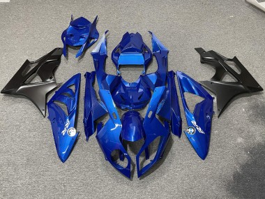 Alien Blau & Weiß 2009-2014 BMW S1000RR Motorrad Verkleidungen