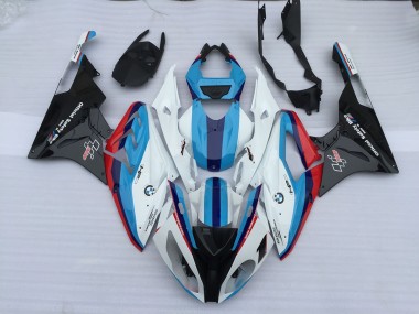 Alien Blau & Weiß 2009-2014 BMW S1000RR Motorrad Verkleidungen