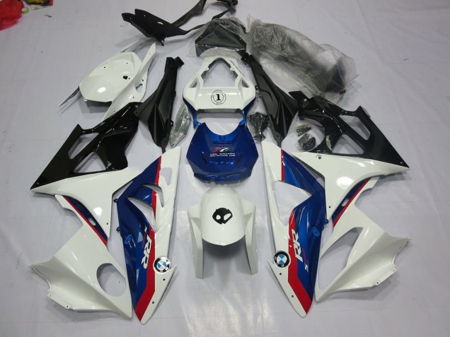 Alien Blau & Weiß 2009-2014 BMW S1000RR Motorrad Verkleidungen Alien Blau & Weiß 2009-2014 BMW S1000RR Motorrad Verkleidungen