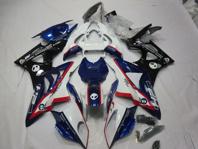 Alien Blau & Weiß 2009-2014 BMW S1000RR Motorrad Verkleidungen Alien Blau & Weiß 2009-2014 BMW S1000RR Motorrad Verkleidungen