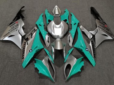 Alien Blau & Weiß 2009-2014 BMW S1000RR Motorrad Verkleidungen