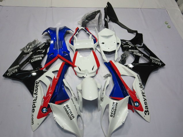 Alien Blau & Weiß 2009-2014 BMW S1000RR Motorrad Verkleidungen