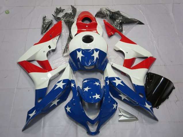 Amerikanische Flagge 2007-2008 Honda CBR600RR Motorrad Verkleidungen Amerikanische Flagge 2007-2008 Honda CBR600RR Motorrad Verkleidungen