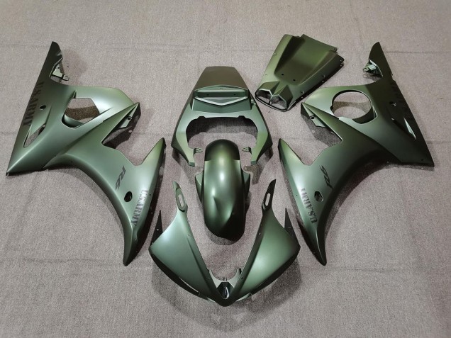 Armeegrün 2003-2004 Yamaha R6 Motorrad Verkleidungen Armeegrün 2003-2004 Yamaha R6 Motorrad Verkleidungen