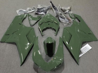 Armeegrün Glänzend 2007-2014 Ducati 848 1098 1198 Motorrad Verkleidungen
