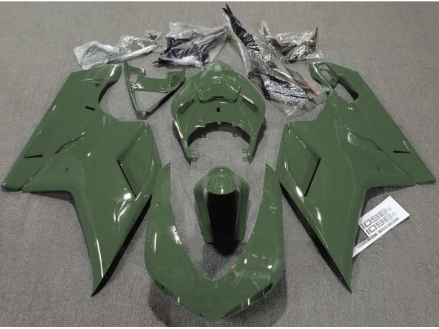Armeegrün Glänzend 2007-2014 Ducati 848 1098 1198 Motorrad Verkleidungen Armeegrün Glänzend 2007-2014 Ducati 848 1098 1198 Motorrad Verkleidungen