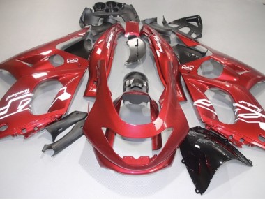 Aufkleber In Glänzendem Rot & Weiß 1998-2007 Yamaha YZF600 Motorrad Verkleidungen