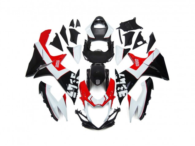 Benutzerdefiniert Rot & Schwarz Mit Logos 2011-2024 Suzuki GSXR 600-750 Motorrad Verkleidungen Benutzerdefiniert Rot & Schwarz Mit Logos 2011-2024 Suzuki GSXR 600-750 Motorrad Verkleidungen