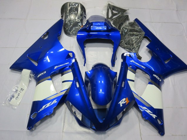 Blau & Weiß 2000-2001 Yamaha R1 Motorrad Verkleidungen Blau & Weiß 2000-2001 Yamaha R1 Motorrad Verkleidungen