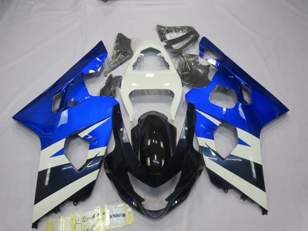 Blauweiß 2004-2005 Suzuki GSXR 600-750 Motorrad Verkleidungen Blauweiß 2004-2005 Suzuki GSXR 600-750 Motorrad Verkleidungen