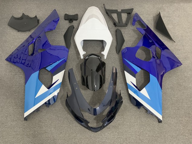 Blau 2004-2005 Suzuki GSXR 600-750 Motorrad Verkleidungen Blau 2004-2005 Suzuki GSXR 600-750 Motorrad Verkleidungen
