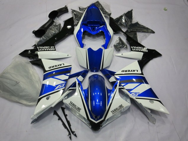 Blau & Weiß 2007-2008 Yamaha R1 Motorrad Verkleidungen Blau & Weiß 2007-2008 Yamaha R1 Motorrad Verkleidungen