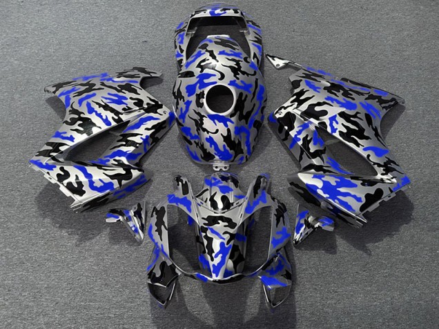 Blau Camo 2002-2012 Honda VFR800 Motorrad Verkleidungen Blau Camo 2002-2012 Honda VFR800 Motorrad Verkleidungen